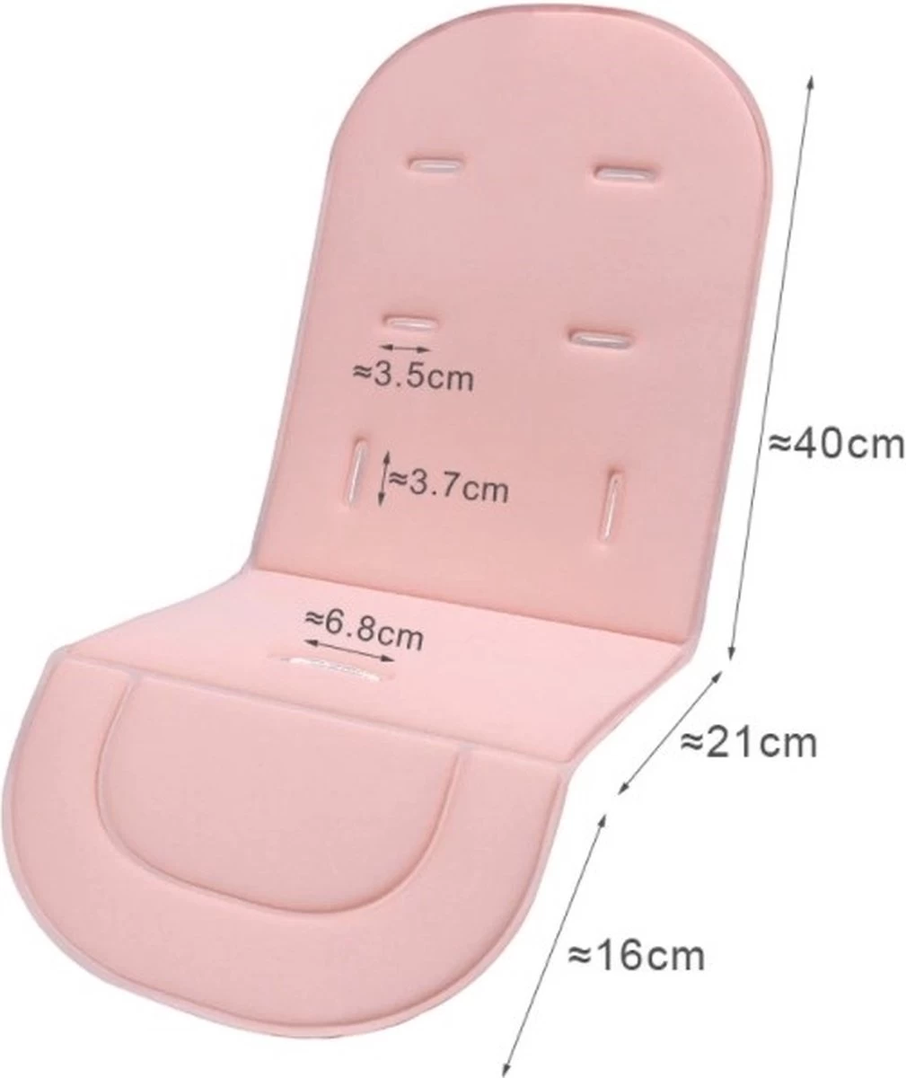 Merkloos Allernieuwste Buggy Inleg Kussen Panter Print - Tweezijdig Bruikbaar - Kinderwagen - Kinderstoel Hoes - Wasbaar - Afbeelding 4