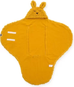 Jollein Wikkeldeken Bunny 100x105cm - Mustard