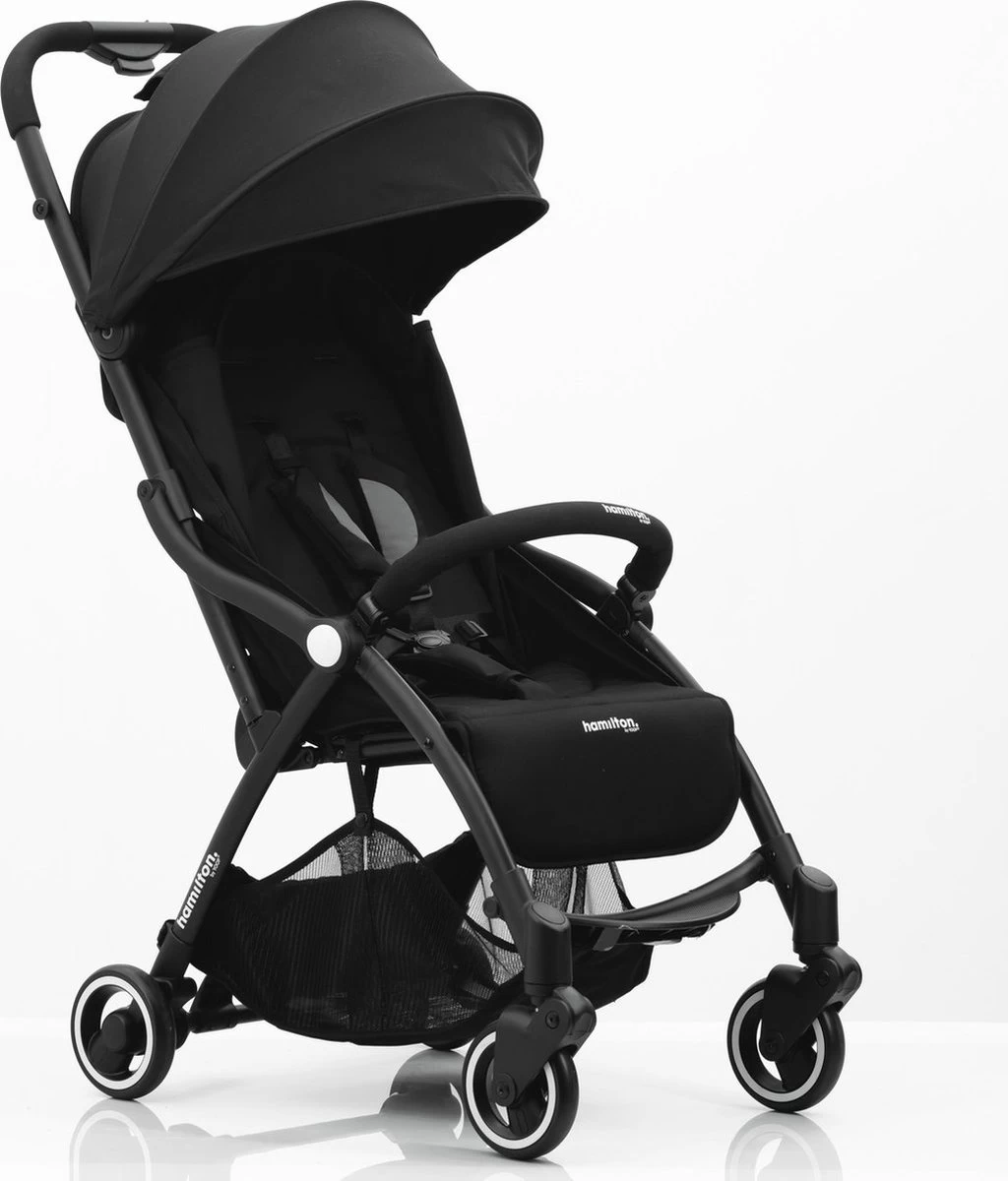 Hamilton By Yoop S1 Plus Buggy Met Monteerbare Premium Wieg – Nieuwer En Hoger 2023 Model - Stroller Met One Hand Folding Technologie – Zwart/Antraciet - Licht, Verstelbaar, Wendbaar - Geschikt Van 0 Maanden Tot 4 Jaar - Afbeelding 10
