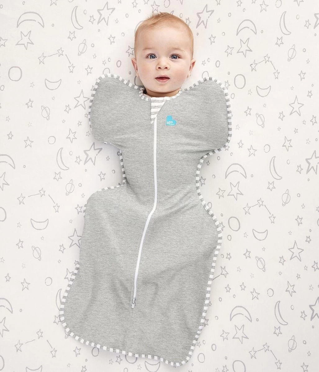 Love To Dream™ Babyslaapzak Swaddle Up™ - Inbakeren - Baby 0-3 Maanden - 3.5-6 Kg - All Season - Grijs - Afbeelding 7