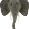 Fiona Walker England Animal Head | Mini Elephant Head | Wanddecoratie Mini Olifantenkop | Dierenkop Kinderkamer