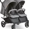 ABC Design Duo Kinderwagen Twin Circle Line - Inclusief Regenhoes - Woven Graphite