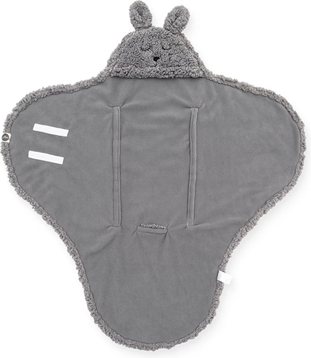 Jollein Wikkeldeken Bunny 100x105cm - Storm Grey