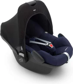 Dooky Hoody Autostoel Zonnekap - UV Werend - Black