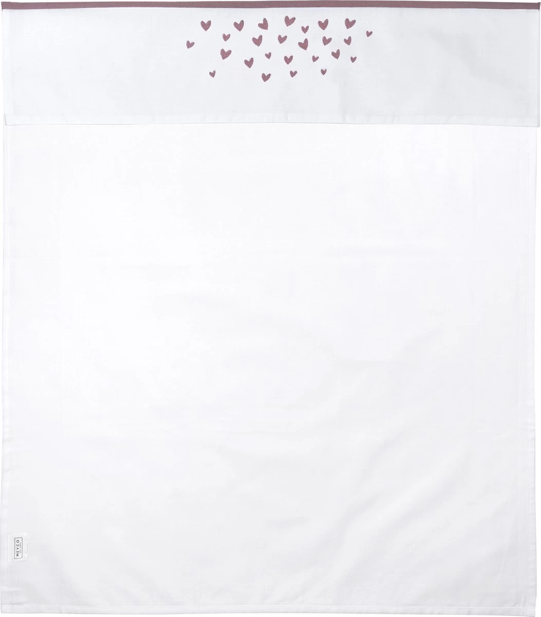 Meyco Hearts Ledikant Laken - Lilac - 100x150cm - Afbeelding 5