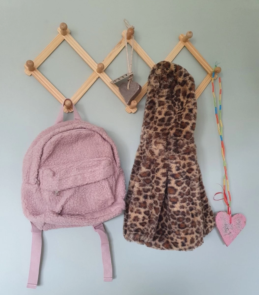 Harmonica Kapstok - Kinderkamer - Babykamer - Gevouwen Kapstok Van Hout - Nordic / Scandinavische Stijl - Afbeelding 2