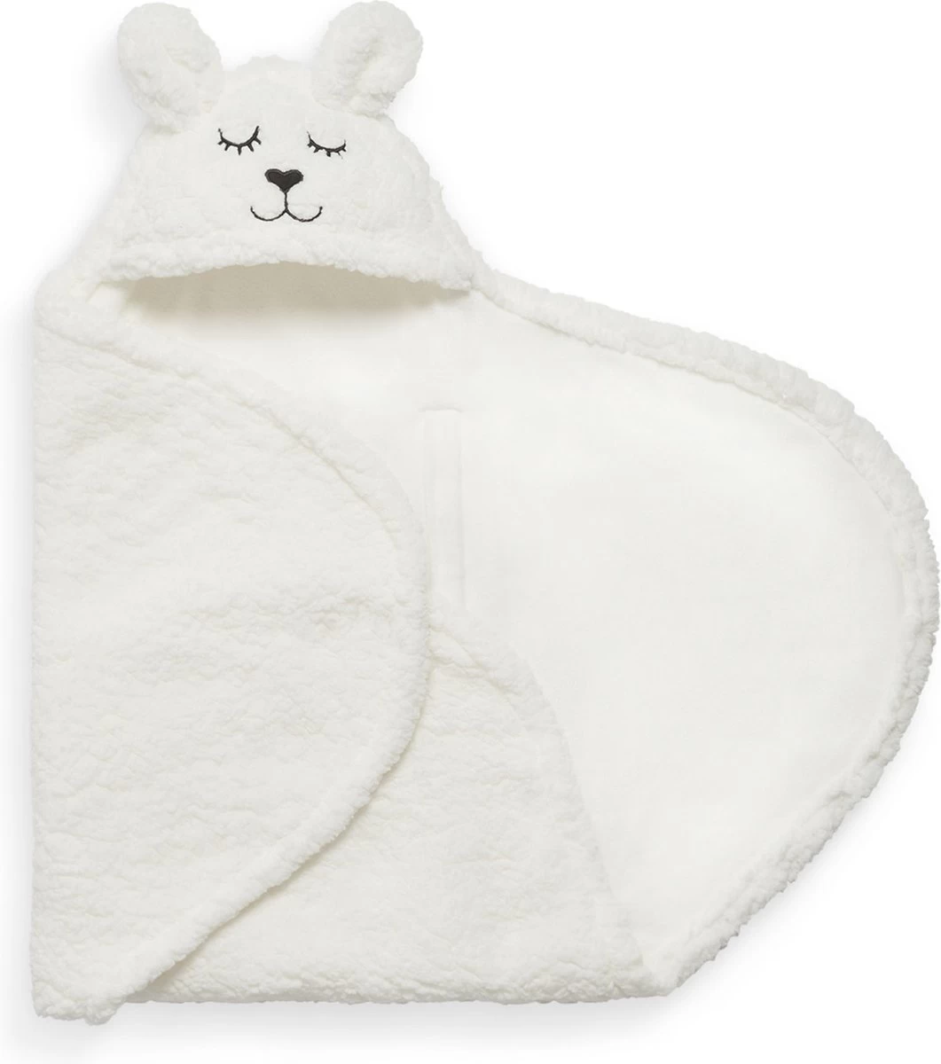 Jollein Wikkeldeken Bunny 100x105cm - Off-White - Afbeelding 4