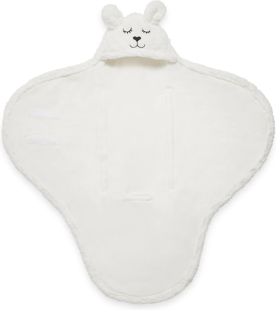 Jollein Wikkeldeken Bunny 100x105cm - Off-White - Afbeelding 2