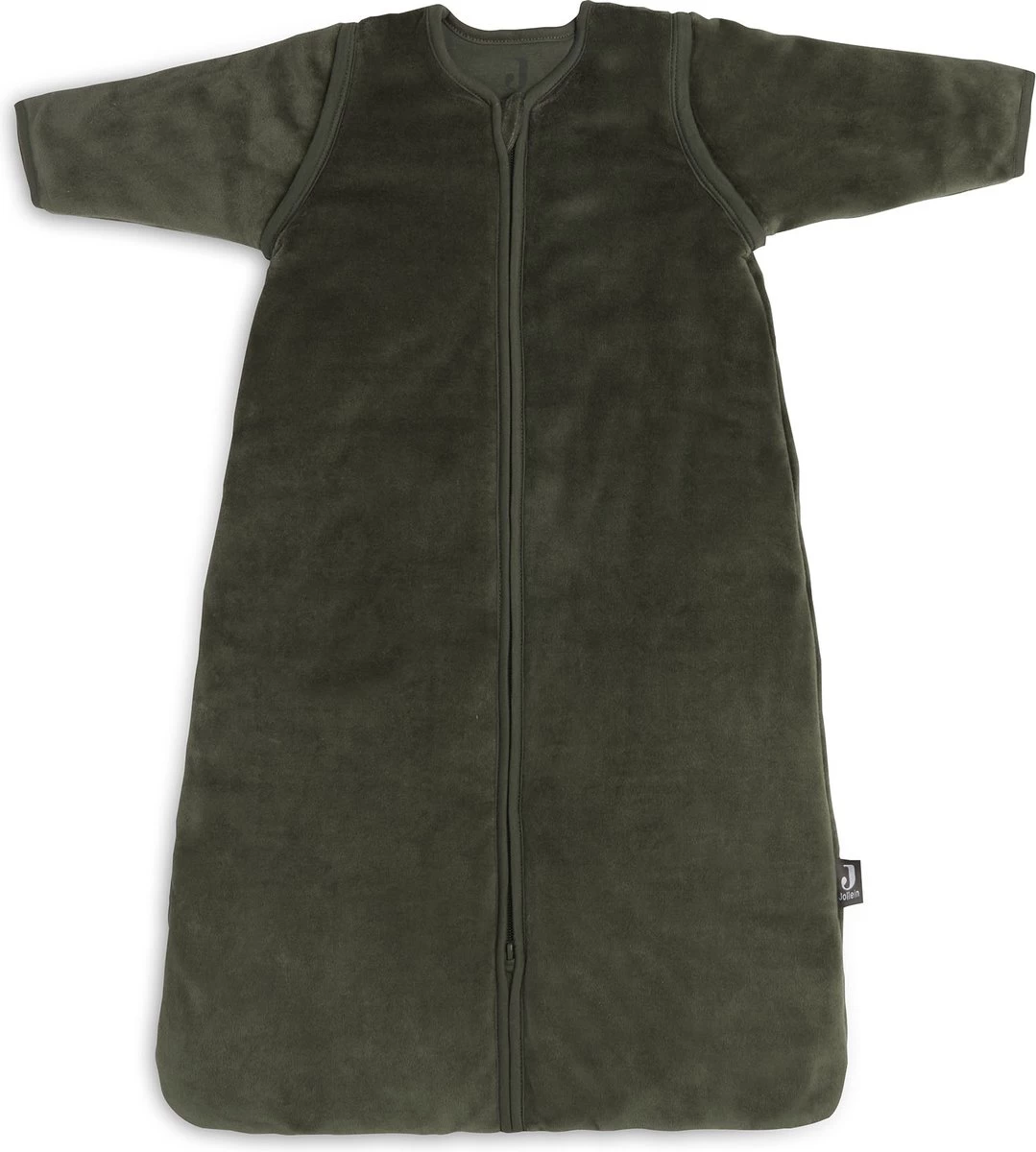 Jollein Baby Winterslaapzak Met Afritsbare Mouw 70cm Velvet - Leaf Green
