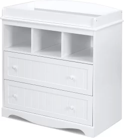 Trend24 - Commode - Verzoringstafel - Commode Kasten - Aankleedtafel - Babykamer - Wit