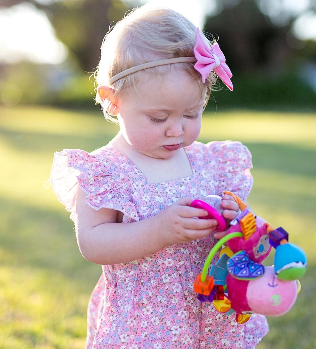 Playgro Clip Clop Rammelaar - Roze - Activiteitenspeeltje - Kraamkado - Afbeelding 12