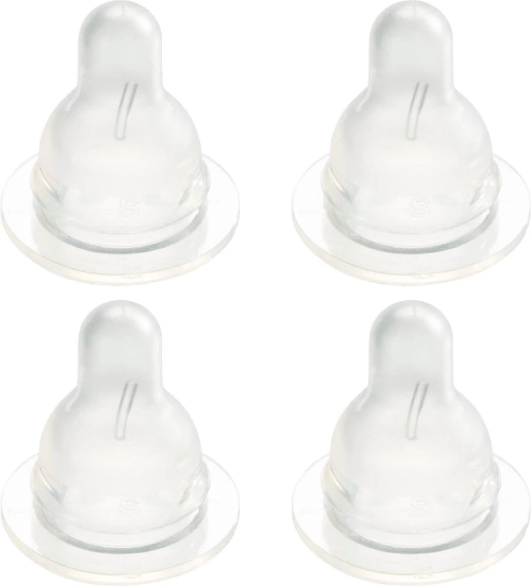 Difrax Flessenspeen Natural - Maat Small - 4 Stuks