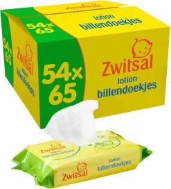 Zwitsal - Billendoekjes Lotion - 54 X 65 - 3510 Babydoekjes