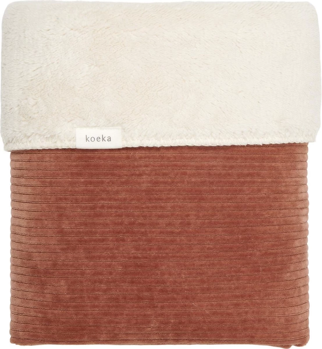 Koeka Baby Dekentje Wieg Teddy Vik - Bruin - 75x100cm