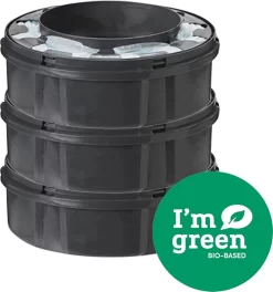 Tommee Tippee Twist & Click Milieuvriendelijke Luieremmer Navulling - Duurzaam Geproduceerde Greenfilm - 3 Stuks