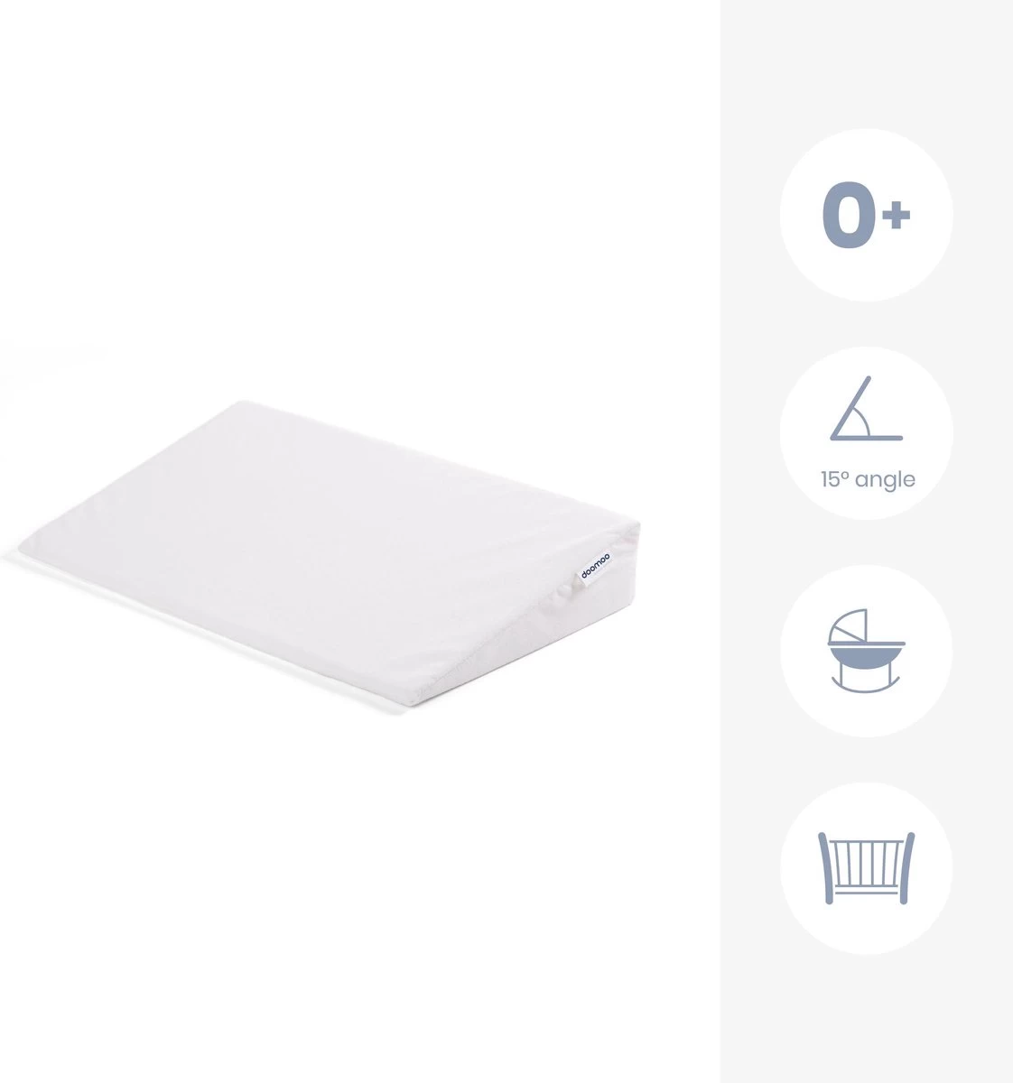Doomoo Basics - Hellend Vlak - Reflux Kussen - Rest Easy Large - Afbeelding 3