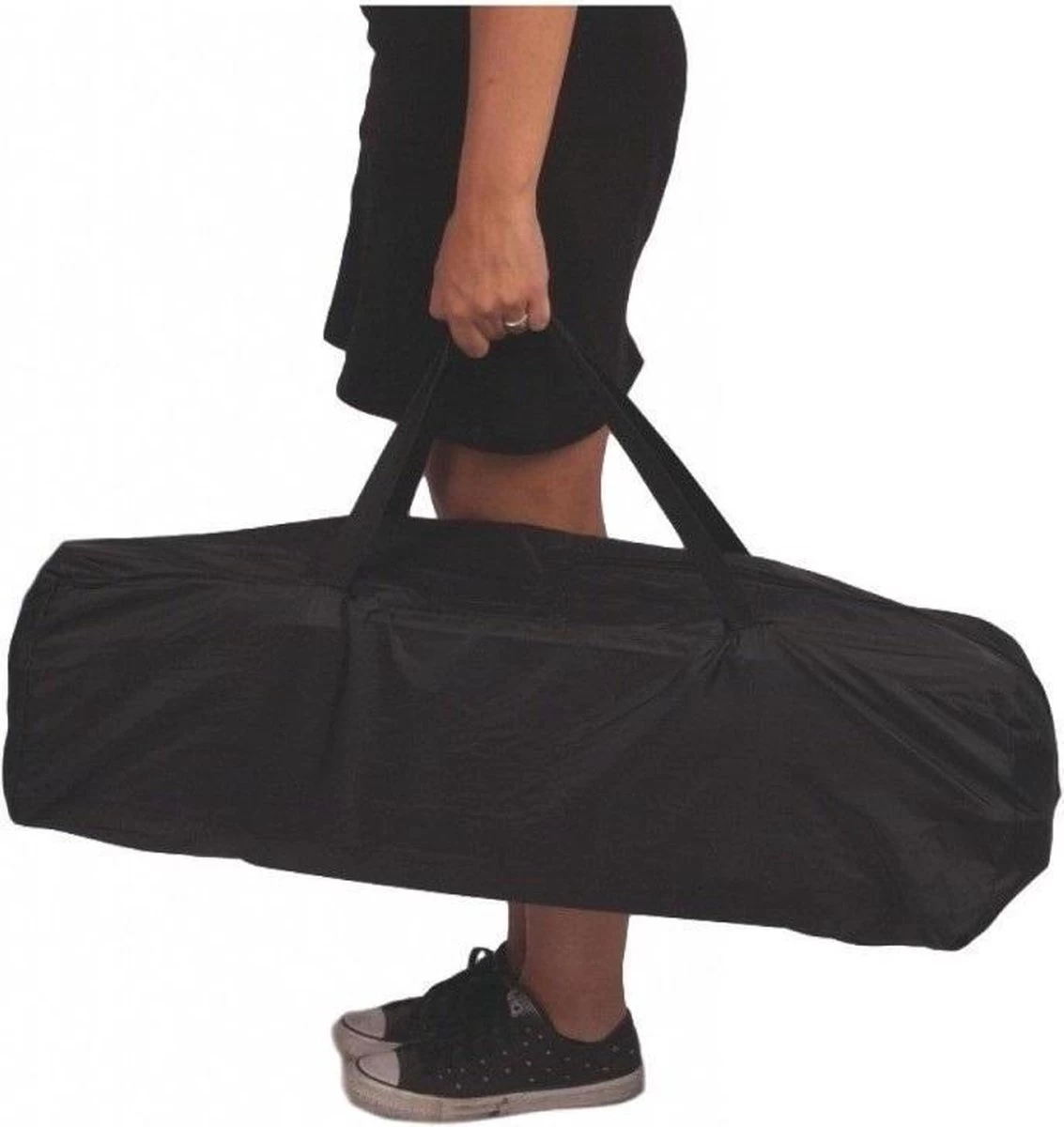 Ding Campingbedje - Zwart - 120x60 Cm - Reisbedje Inclusief Bodemmatrasje - Afbeelding 5