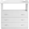 GoodVibes - Ruime Babycommode Met 3 Grote Laden En Compartiment - 85x71x96 Cm - Wit