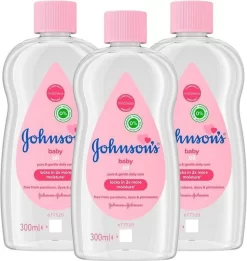 Johnson's Baby Olie 3 X Normaal 300ml- Voordeelverpakking