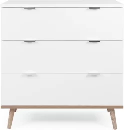 Finori Ladekast Göteborg 1 Wit En Sonoma Eikenkleurig