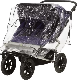 Playshoes - Regenhoes Voor Duo-buggy - Transparant - Maat Onesize