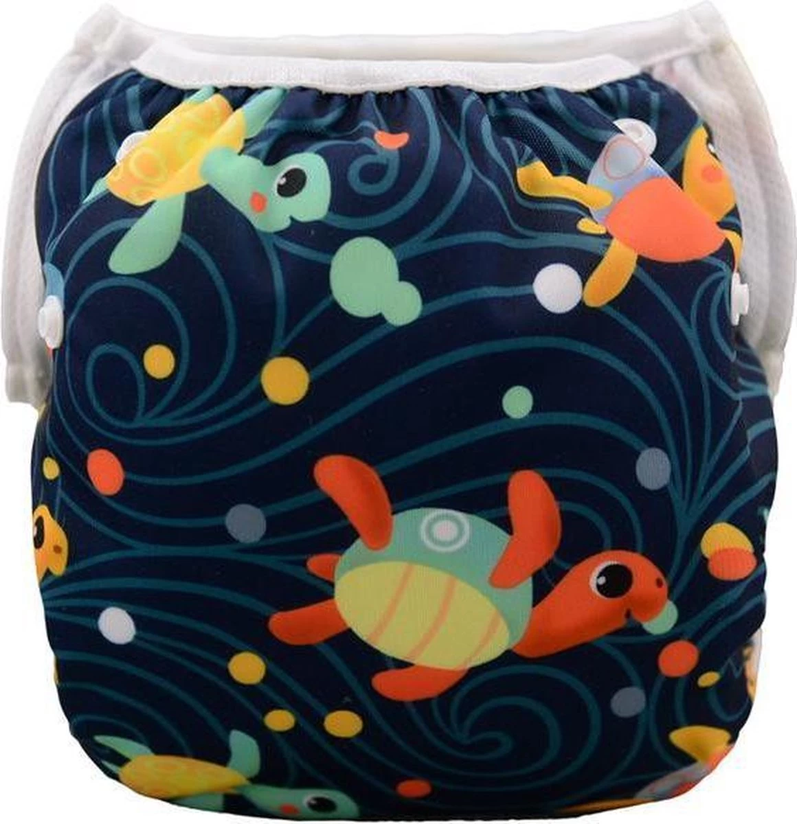 Zwemluier Happy Turtles | 0-3 Jaar | One Size - In Maat Verstelbaar | Wasbare Zwemluier | Herbruikbaar | Kidzstore.eu - Afbeelding 5