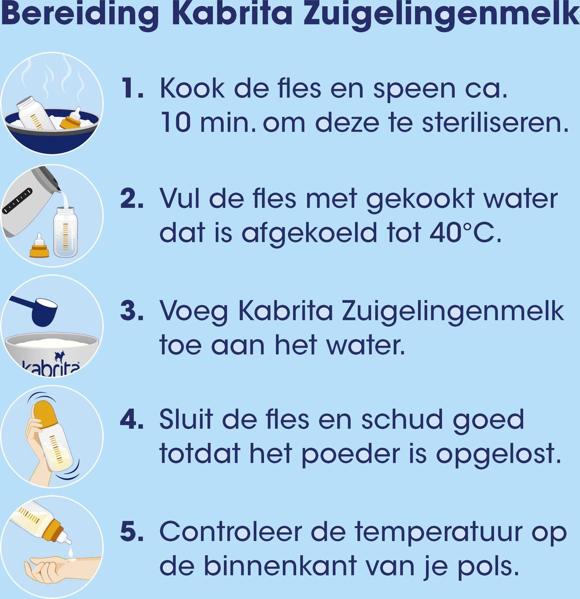 Kabrita 1 Zuigelingenmelk - Zuigelingenvoeding 0-6 Maanden - 800g - Afbeelding 5