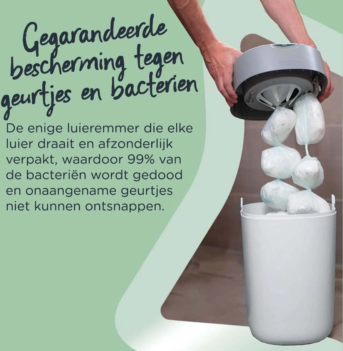 Tommee Tippee Twist & Click Milieuvriendelijke Luieremmer Navulling - Duurzaam Geproduceerde Greenfilm - 6 Stuks - Afbeelding 7
