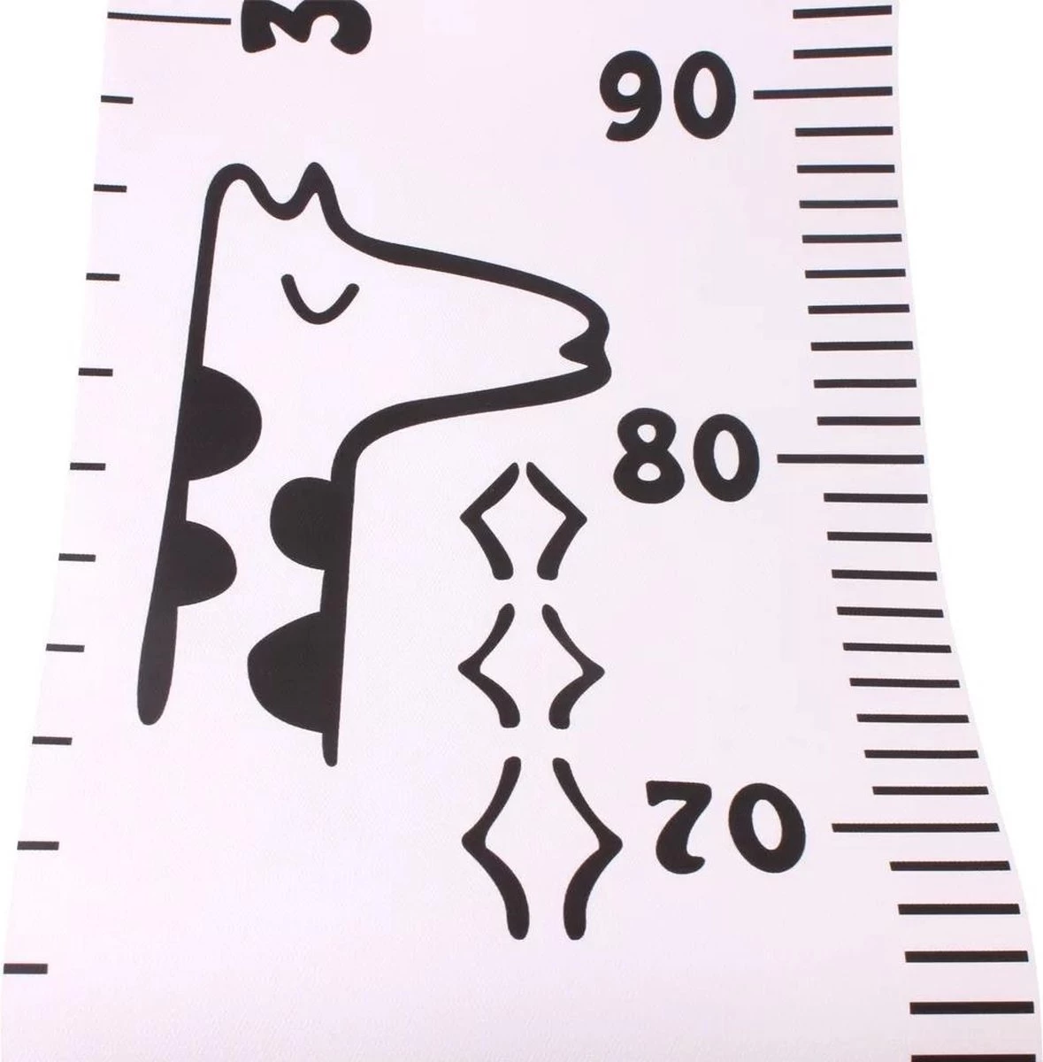 Canvas Groeimeter ‘Grow Wild’|Groeimeter Hout|Safari Kamer|Jungle Kamer|Kraamkado|Babykamer Groeimeter|Kinderkamer Groeimeter|Wanddecoratie|Babyshower|Dieren Kamer - Afbeelding 3