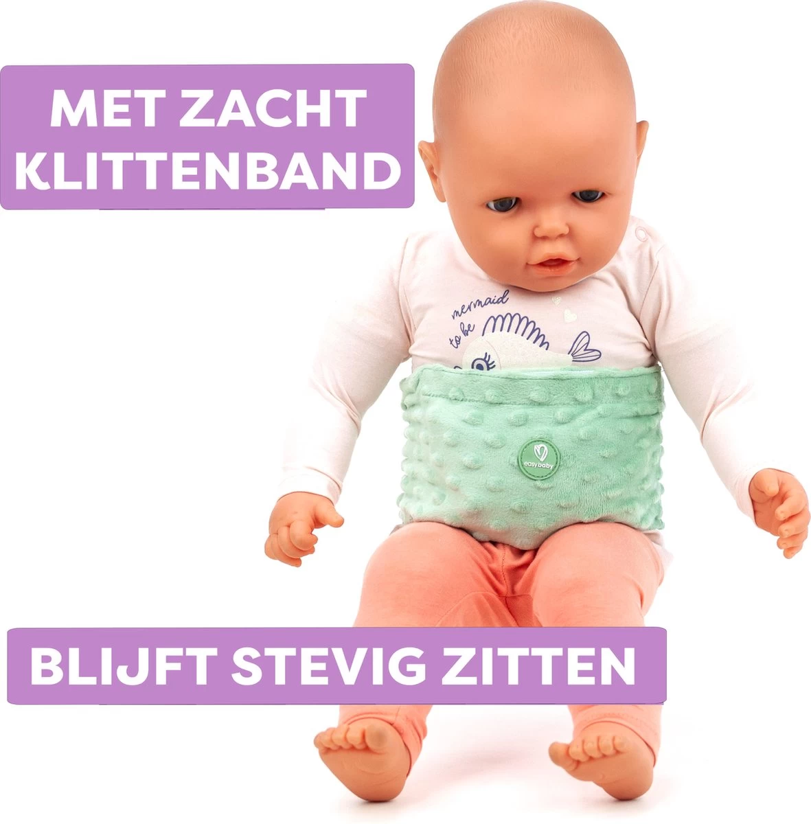 Easybaby Anti Krampjes Band - Warmtekussen Voor Baby's - Buikkrampjes Verlichten - Verwisselbare Vullingen - Afbeelding 3