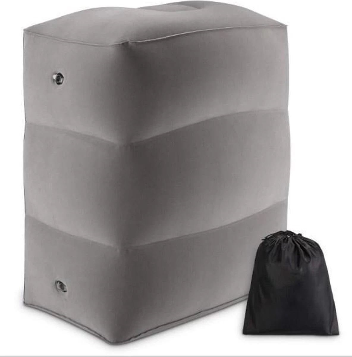 Vliegtuigbedje - Reiskussen - Voetensteun - Multifunctioneel Opblaasbaar Kussen Voor In Het Vliegtuig - Auto - Trein - Afbeelding 2