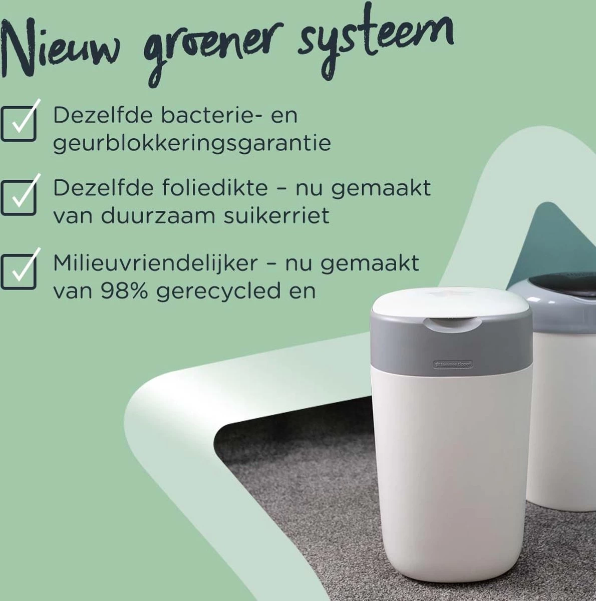 Tommee Tippee Twist & Click Milieuvriendelijke Luieremmer Navulling - Duurzaam Geproduceerde Greenfilm - 3 Stuks - Afbeelding 8