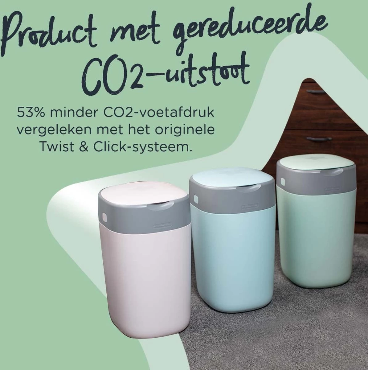 Tommee Tippee Twist & Click Milieuvriendelijke Luieremmer Navulling - Duurzaam Geproduceerde Greenfilm - 3 Stuks - Afbeelding 5