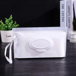 Merkloos Billendoekjes Houder - Vochtige Tissuehouder -Natte Doekjes Houder - Dispenser - Wipe Box - Billendoekjesdoos - Vochtig Toiletpapier Houder - Geschikt Voor Make Up Doekjes, Reinigingsdoekjes - Baby Cadeau - Kraamcadeau - Doekjesverdeler