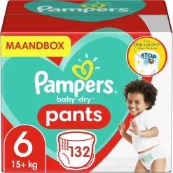 Pampers® Pampers - Baby Dry Pants - Maat 6 - Maandbox - 132 Luierbroekjes