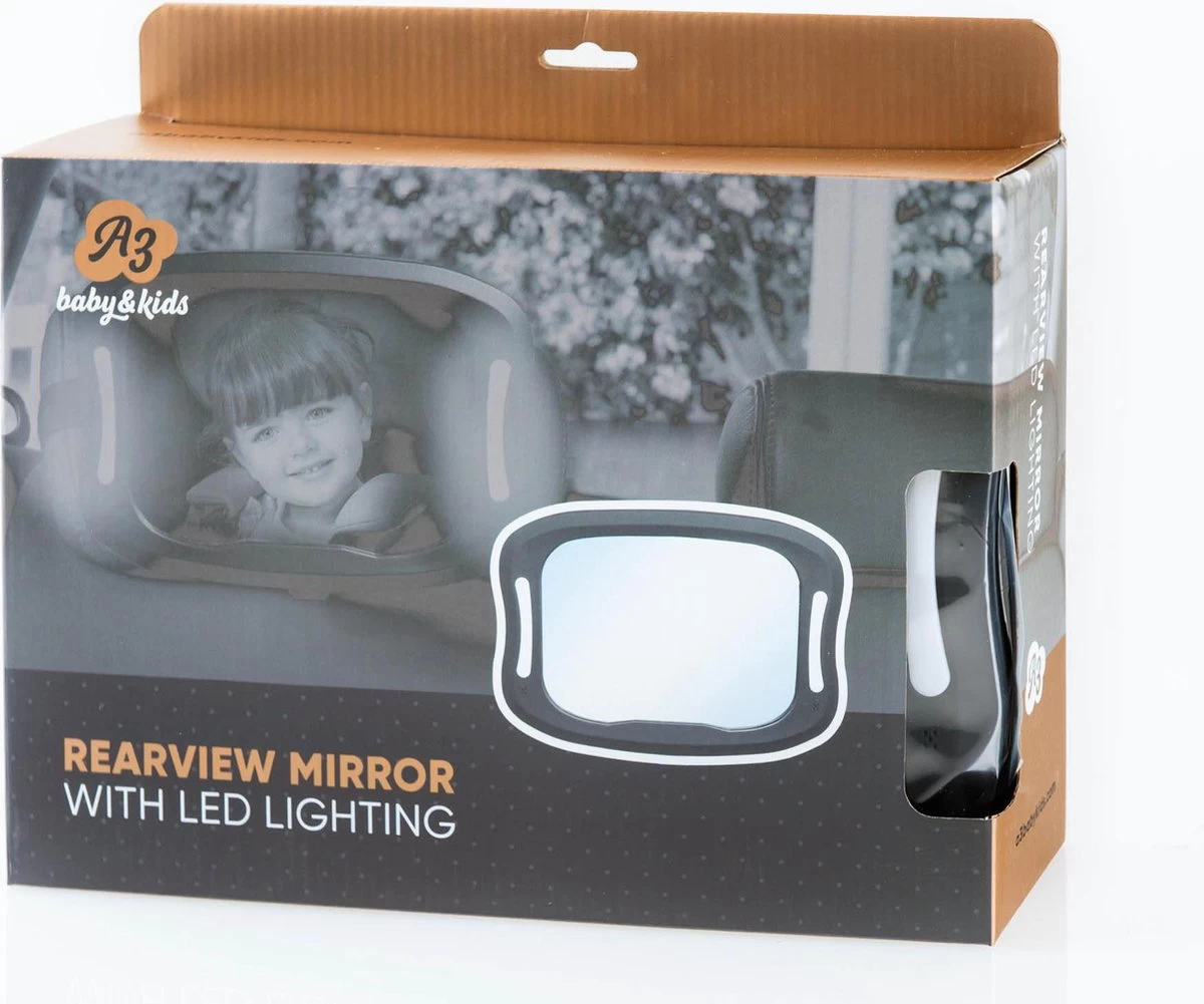 A3 Baby & Kids Autospiegel Met LED Verlichting 64651 - Afbeelding 6