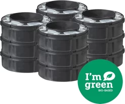 Tommee Tippee Twist & Click Milieuvriendelijke Luieremmer Navulling - Duurzaam Geproduceerde Greenfilm - 12 Stuks