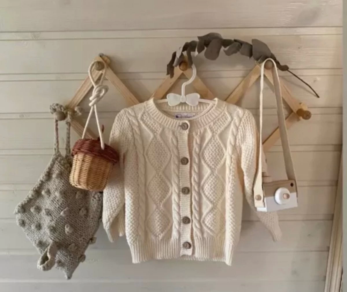 Harmonica Kapstok - Kinderkamer - Babykamer - Gevouwen Kapstok Van Hout - Nordic / Scandinavische Stijl - Afbeelding 3