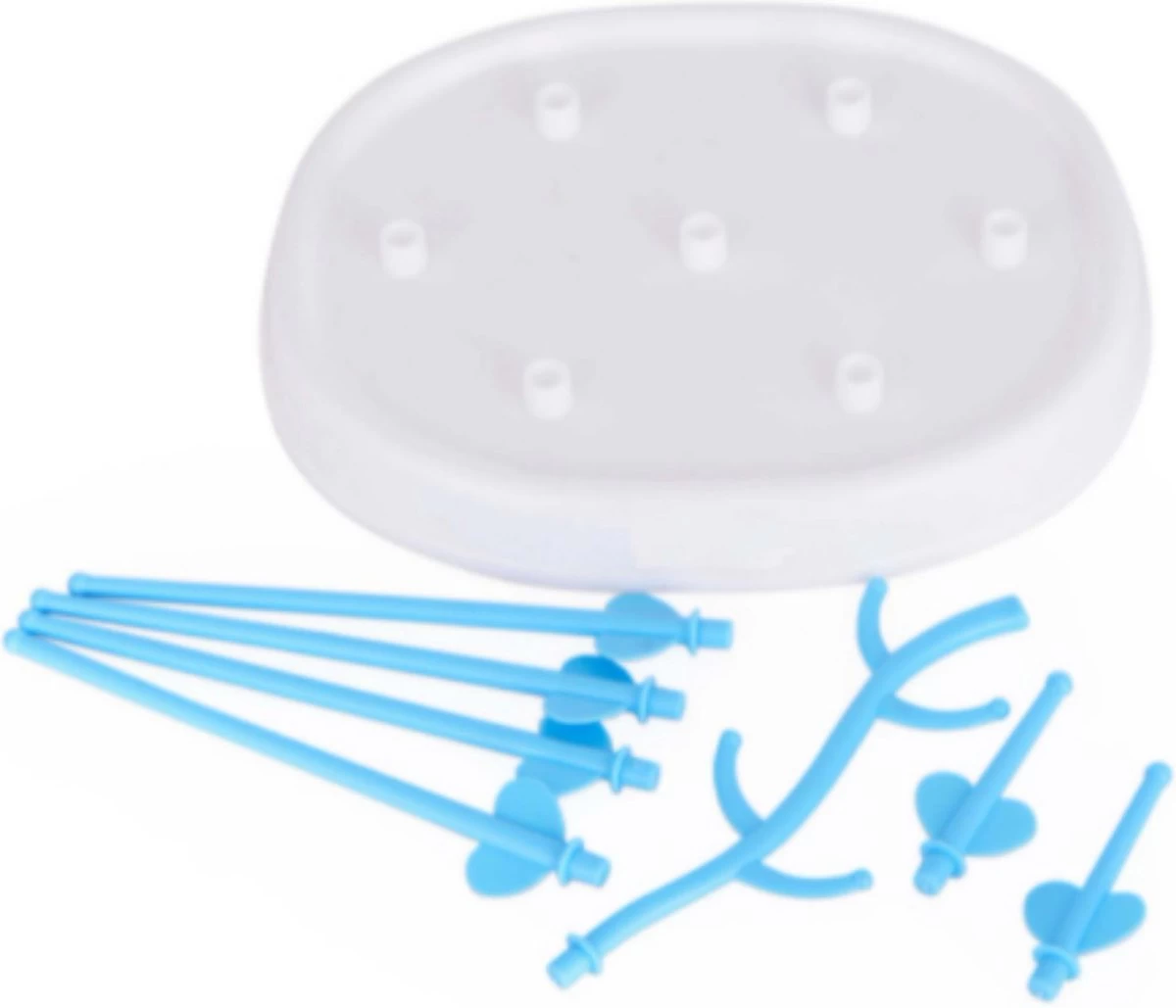 Merkloos Baby Flessen Droogrek - Afdruiprek Met Lekbak - Afwasrek - Baby Flesjes Droogrek - Flessenrek - Kraamcadeau - Baby Cadeau - Groen - Afbeelding 4