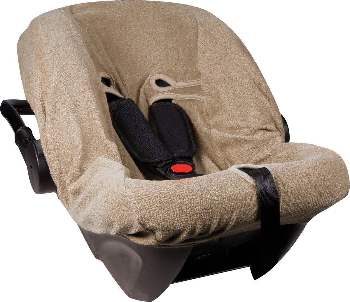 MamaLoes Badstof Nougat Groep 0+ Autostoelhoes ML010601