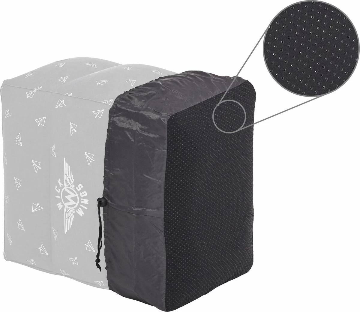 Wick Wings Antislip Overtrek Voor Vliegtuigbedjes Of Voetensteun - Afbeelding 5