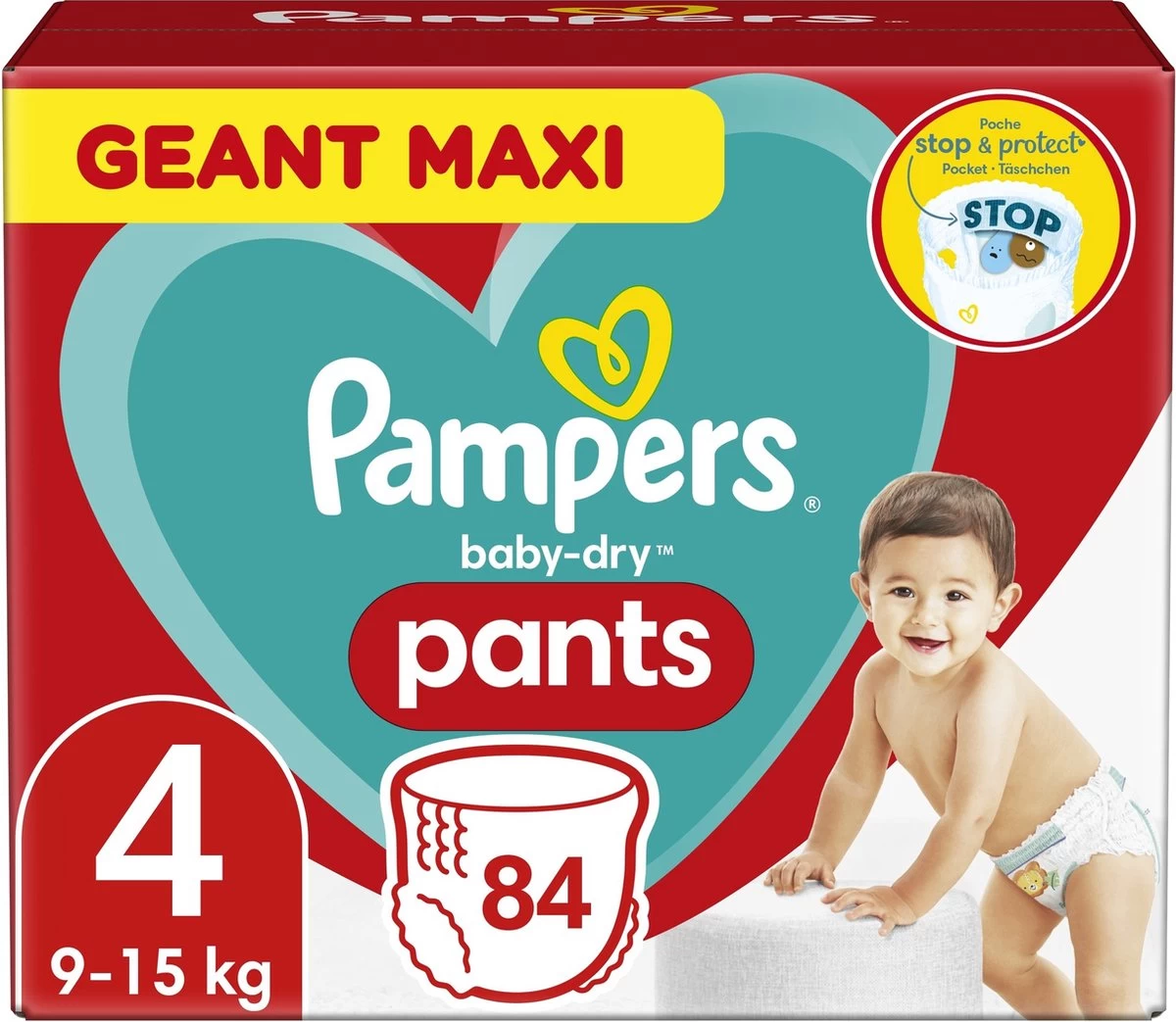 Pampers® Pampers - Baby Dry Pants - Maat 4 - Mega Pack - 84 Luierbroekjes - Afbeelding 3