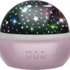 Nachtlampje Met Projector - Sterren Of Dolfijnen - Roze