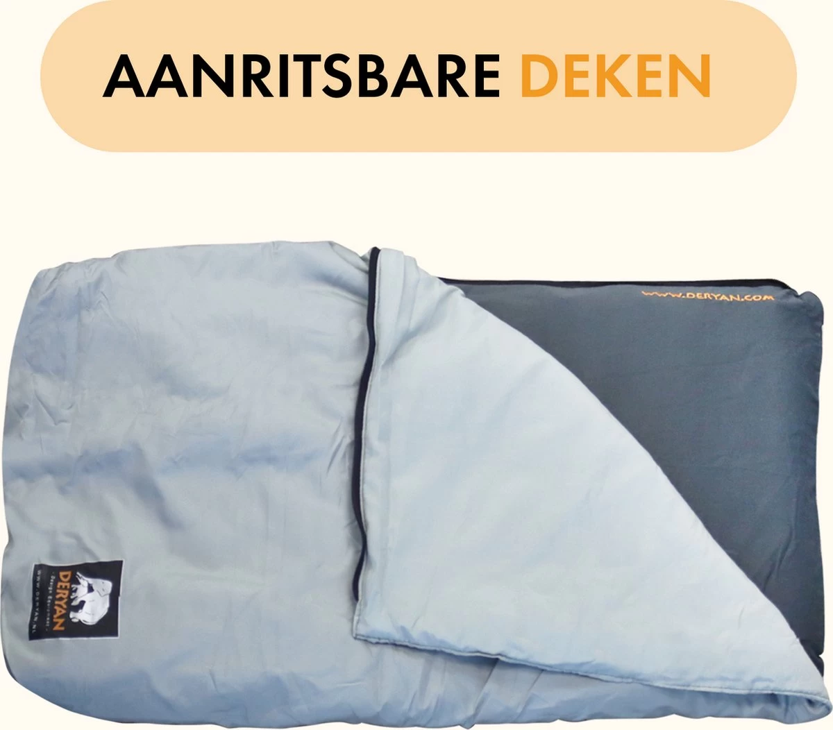 Deryan AirTraveller Vliegtuigbedje - Reiskussen Met Matras - Compact Opgevouwen - Afbeelding 2
