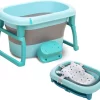 Babybadje - Inklapbaar Bad - Bad Baby - Met Badkruk - Zitbad - Bath Bucket - Opvouwbaar Bad Kinderen - Baby Badje - Opvouwbaar Bad Baby - Opvouwbaar Bad - Baby Badkussen