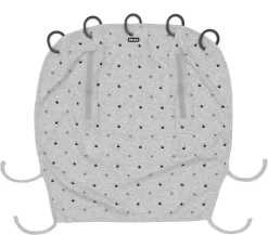 Dooky Universal Cover Zonnescherm Kinderwagen - Light Grey Crowns