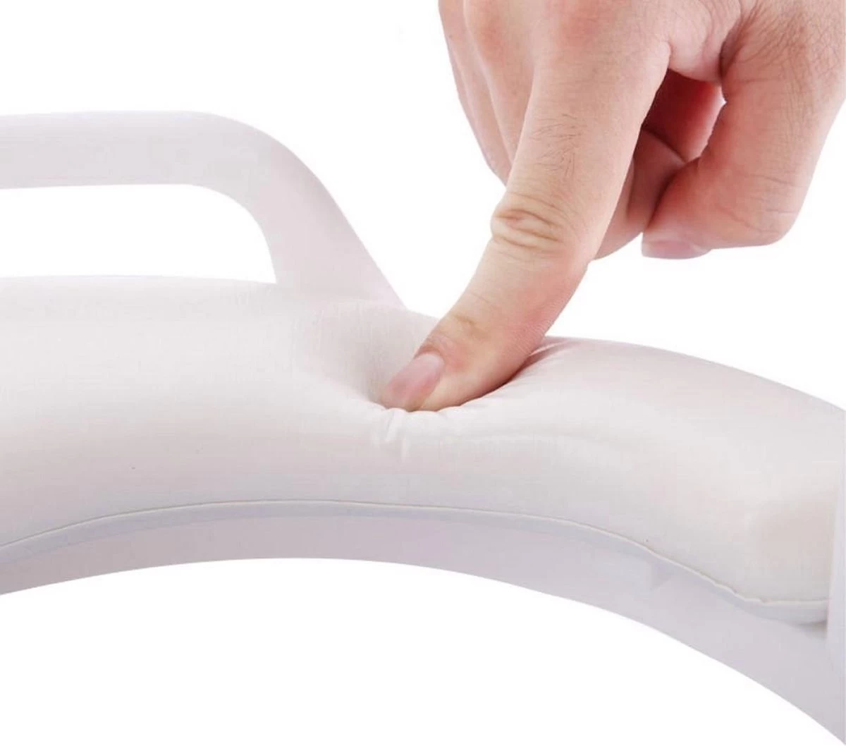 Universele Toiletbril Met Handvaten Voor Kinderen | Kinder Toiletzitje Toiletstoel | WC-bril Verkleiner Voor Peuters En Kleuters | Roze LB-A23 - Afbeelding 3