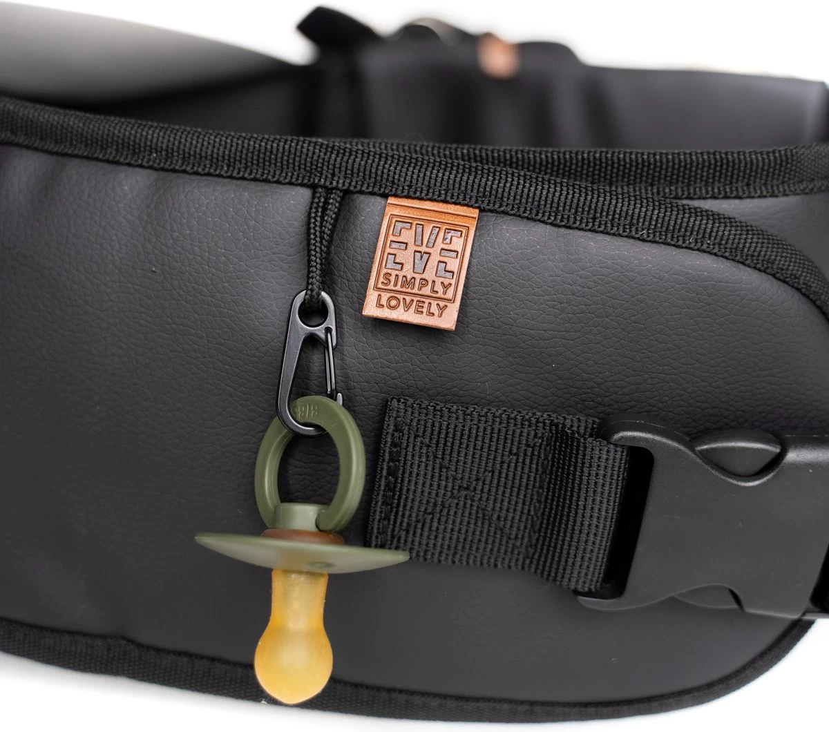 EVE Kids Heupdrager - Baby En Peuter - Heupzitje - Draagzak - Zwart Leer - Afbeelding 3