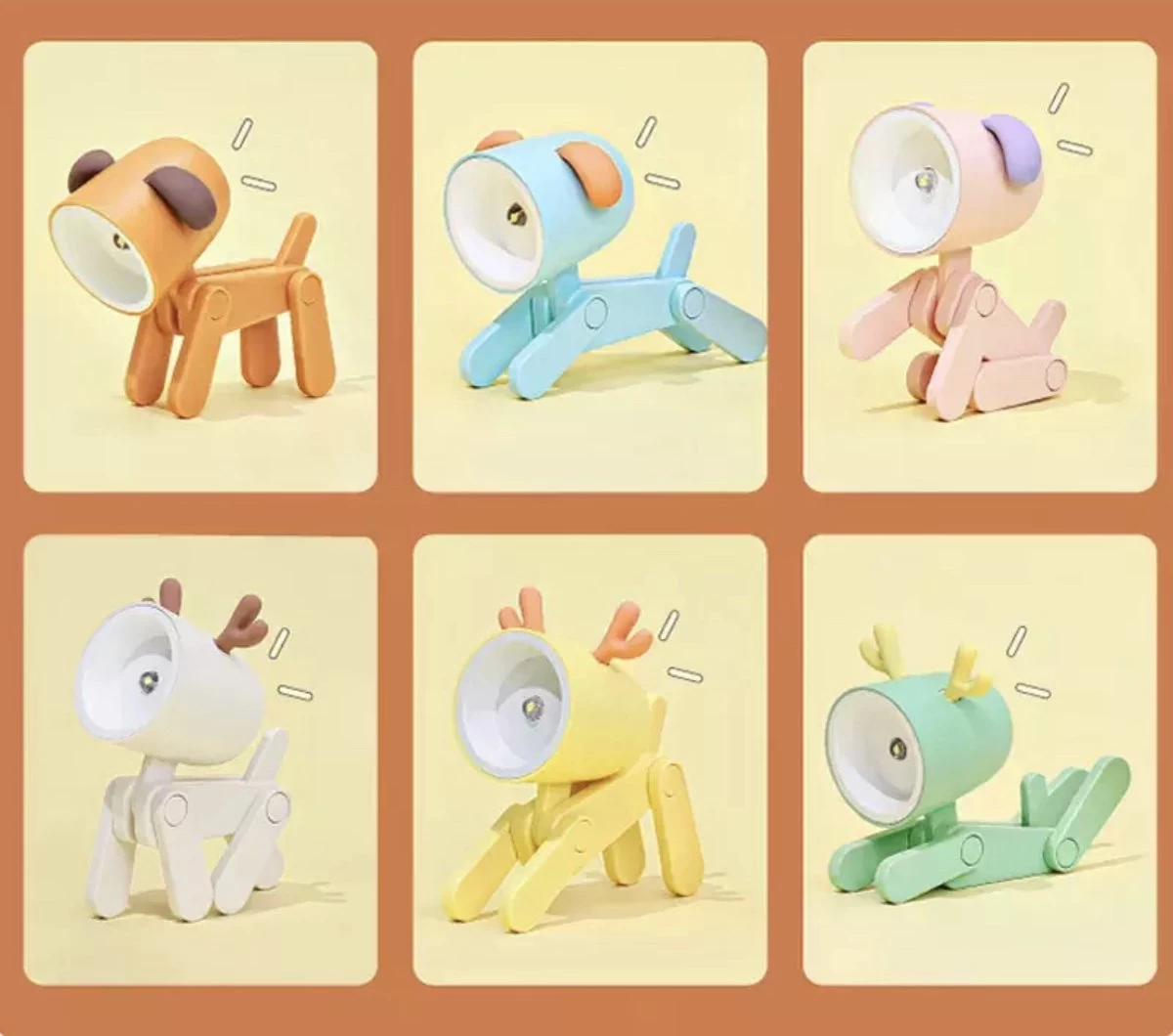 Babycure Kleine Puppy Lampje Blauwe | Verstelbare Hondje | LED Lamp | Trending 2023 | Leuk Om Kado Te Doen | Kraam Cadeau | Extra Set Batterijen Inbegrepen - Afbeelding 5