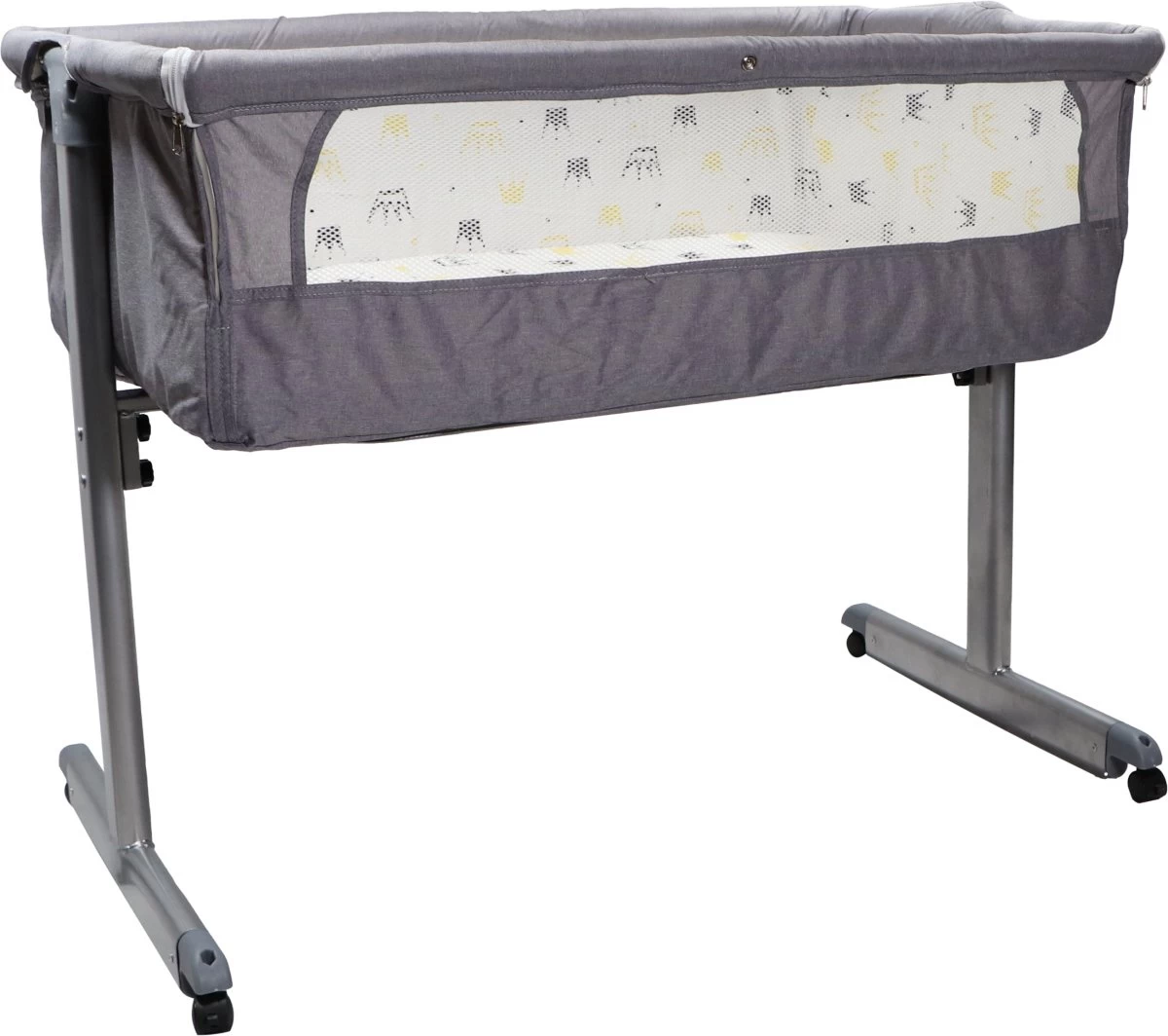 Eco Baby Sterren Grijs Wieg Aan Bed HC493084